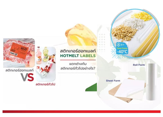 สติกเกอร์ฮอทเมลท์แตกต่างกับสติกเกอร์ทั่วไปอย่างไร?