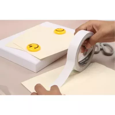 เทปเยื่อกาวสองหน้า แบบบาง 2 นิ้ว x 20 หลา (KK GREY)