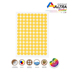 สติกเกอร์พีวีซีวงกลม ขนาด 20MM 5แผ่น/Pack