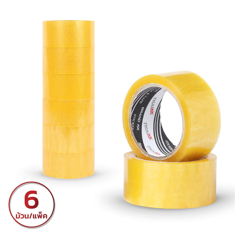 เทปใส เทปปิดกล่อง 2 นิ้ว x 100 หลา (65 ไมครอน)