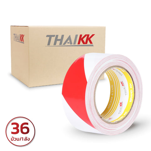 เทปตีเส้น เทปพีวีซี เทปกั้นพื้นที่ สีน้ำเงิน 2 นิ้ว x 33 เมตร (150 ไมครอน)