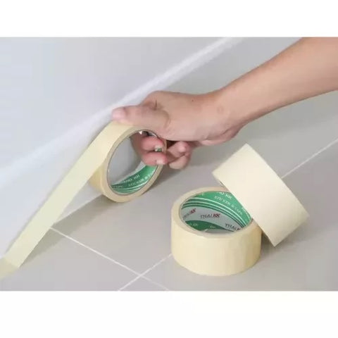 เทปกระดาษกาวย่น เทปหนังไก่ 2 นิ้ว x 20 หลา (120°C)