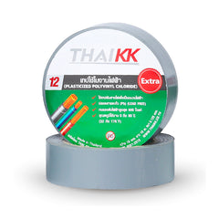 เทปพันสายไฟ สีเทา PVC Electrical Color Tape 18 มม. x 10 เมตร