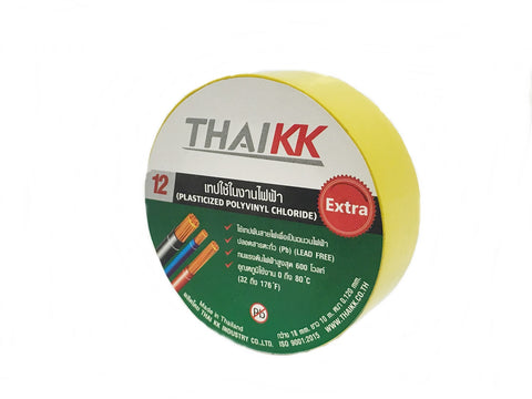 เทปพันสายไฟ สีเทา PVC Electrical Color Tape 18 มม. x 10 เมตร
